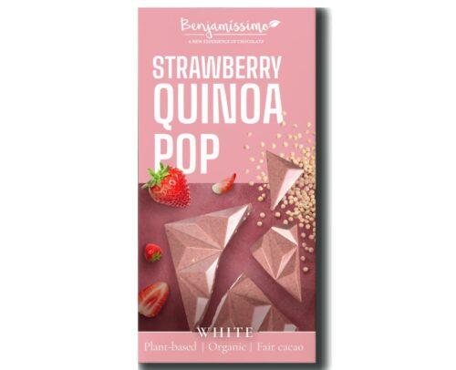 Strawberry Quinoa Pop šokoladas