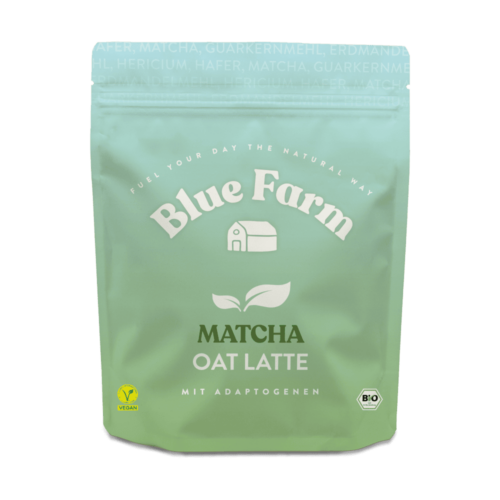 Matcha oat latte ekologiški avižų gėrimų milteliai